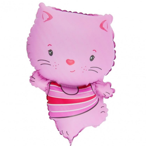 Мини-шар Котенок Розовый 25см