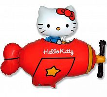 Мини-шар Hello Kitty красный 25см