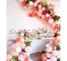 Пена из шаров "Персиковая орхидея"