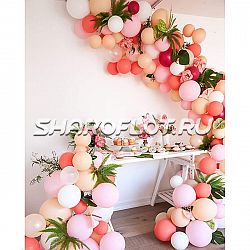 Пена из шаров "Персиковая орхидея"