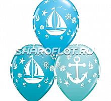 Шары Якорь Парусник, 30см
