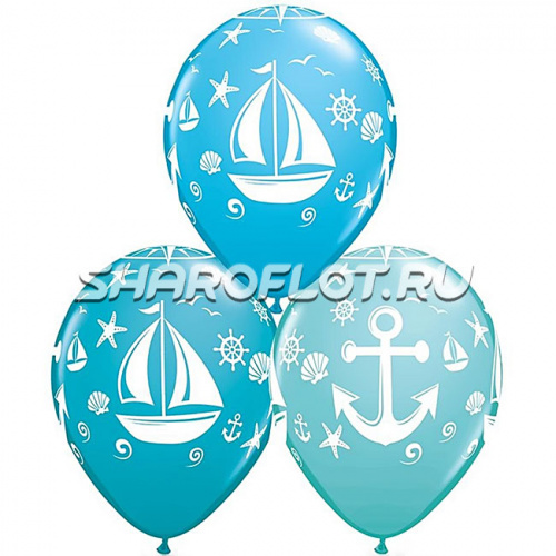 Шары Якорь Парусник, 30см