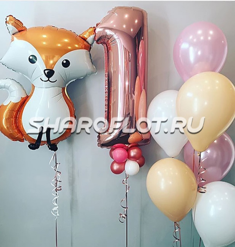 Шары для девочки на 1 год