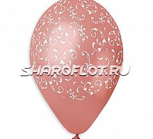 Шары Розовое золото (узор), 30см