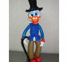 Фигура из шаров «Скрудж Макдак»