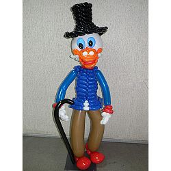 Фигура из шаров «Скрудж Макдак»