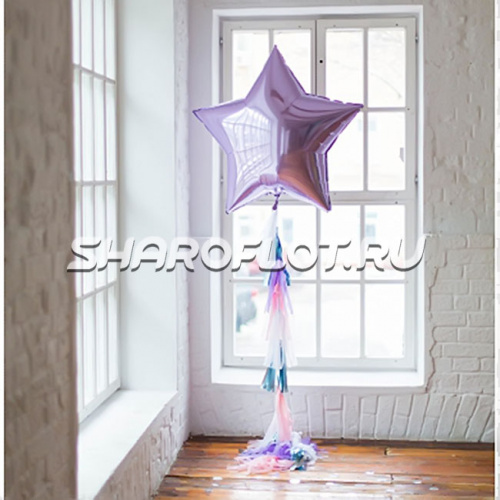 Большой шар с тассел гирляндой Звезда Большой шар с тассел гирляндой Звезда