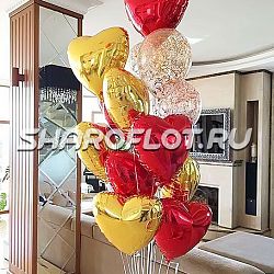 Букет из шаров ко дню Святого Валентина