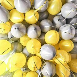 Шары Желтые Серые 30см
