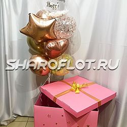 Нежная коробка-подарок Боссу