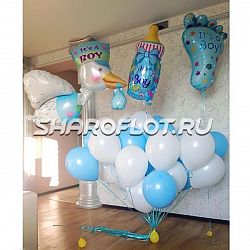 Оформление шарами для мальчика