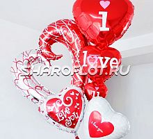 Композиция из сердец для любимой