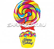 Шар Леденец на ДР 95см