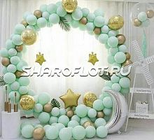 Арка в бирюзовых тонах