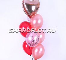 Фонтан в бордовых оттенках