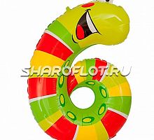 Шар Цифра 6 Детская 85см