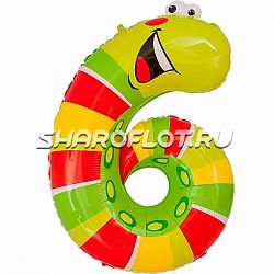 Шар Цифра 6 Детская 85см