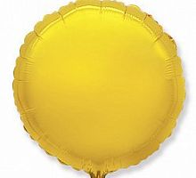 Шар Круг Золотой 70см