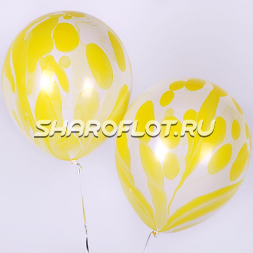 Шар Мраморный Желтый 30см