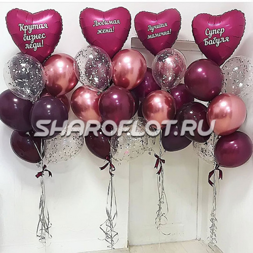 Фонтан из шаров для бабушки и мамы Фонтан из шаров для бабушки и мамы
