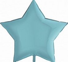 Шар Звезда Голубая 80см