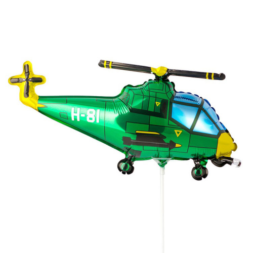 Мини-шар Вертолет Зеленый 25см Мини-шар Вертолет Зеленый 25см
