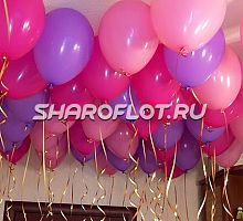 Шары розовые, фуксия, сиреневые 30см