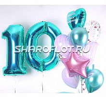 Шарики на 10 лет девочке