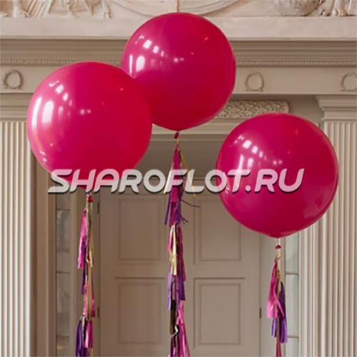 Большой шар с тассел гирляндой Фуксия Большой шар с тассел гирляндой Фуксия