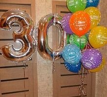 Композиция шаров с цифрой №086