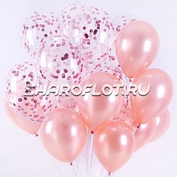 Облако в цветах Розовое золото 30см