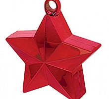 Грузик для шаров Звезда Красный