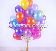 Облако шаров Асорти металлик 30см