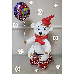 Фигура из шаров «Белый мишка»
