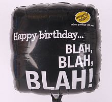 Черная подушка Blah Blah 40см