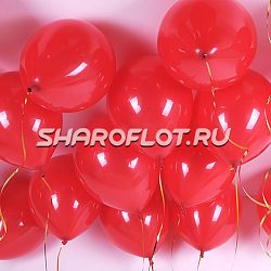 Глянцевые красные шары 30см