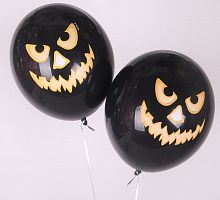 Шары Черные на Хэллоуин 30см