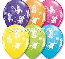 Шары Мишки плюшевые, 30см