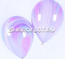 Шар Агат Розовый Карамелька 30см