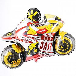 Шар Мотоцикл Спортивный (желтый) 70см