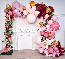 Разнокалиберная гирлянда "Розовый фламинго"