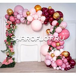 Разнокалиберная гирлянда "Розовый фламинго"