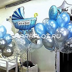 Букеты шаров на рождение мальчика