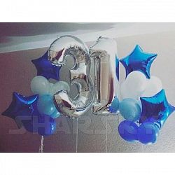 Композиция шаров с цифрой №063