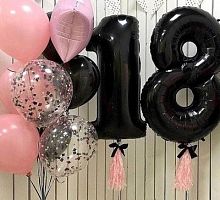 Композиция шаров с цифрой №131