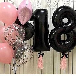 Композиция шаров с цифрой №131