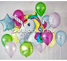 Шары воздушные с Единорогом для девочки
