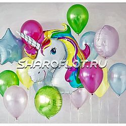 Шары воздушные с Единорогом для девочки