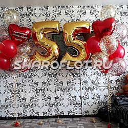 Оформление шарами для бабушки на юбилей