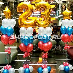 Композиция Триколор на 23 февраля в офис